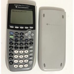 TI-84 Plus Silver Edition Calculator and Cover Tested Works